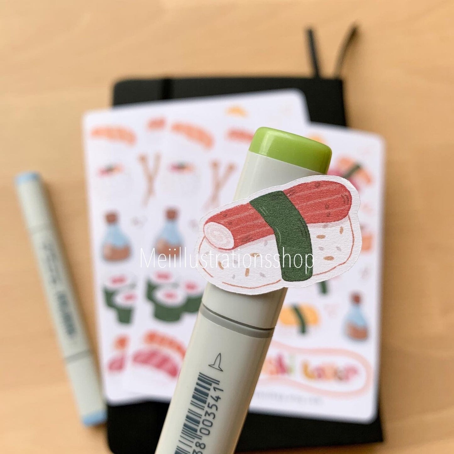 Sushi sticker sheet