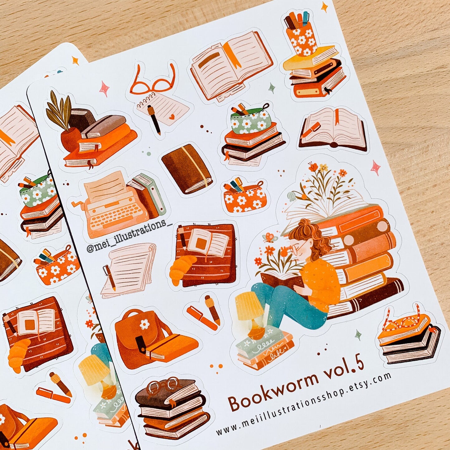 Bookworm vol.5 sticker sheet