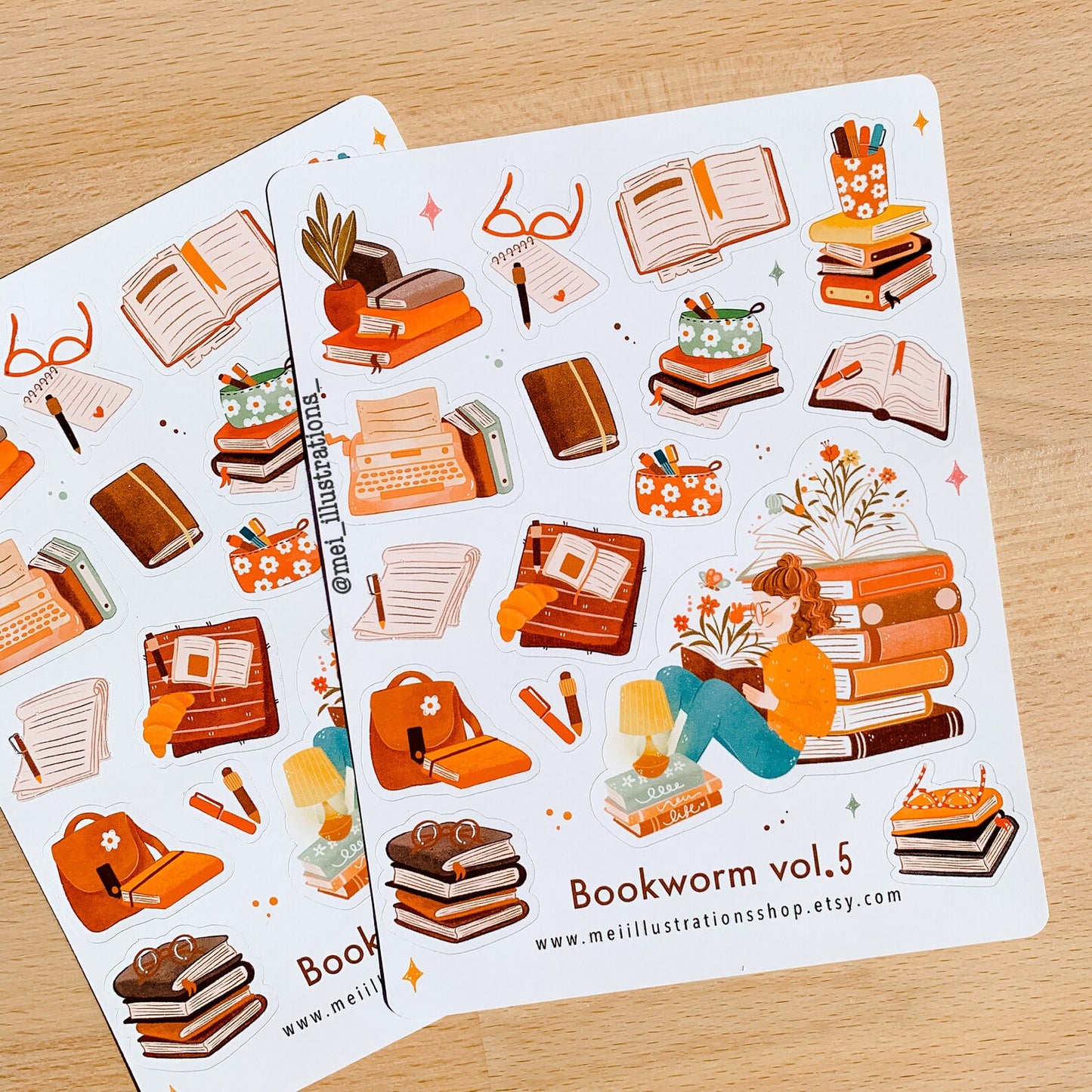 Bookworm vol.5 sticker sheet