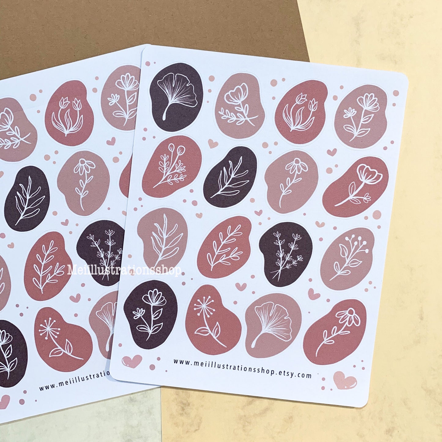 Wild flowers pebble vol.2 sticker sheet