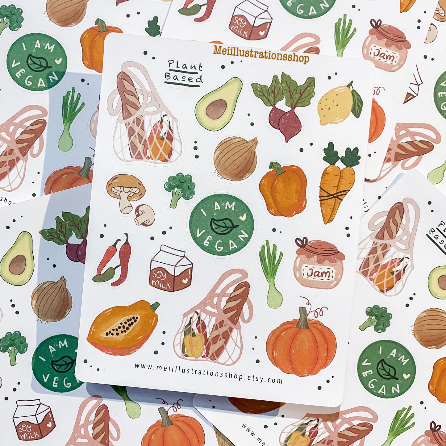 Vegan sticker sheet