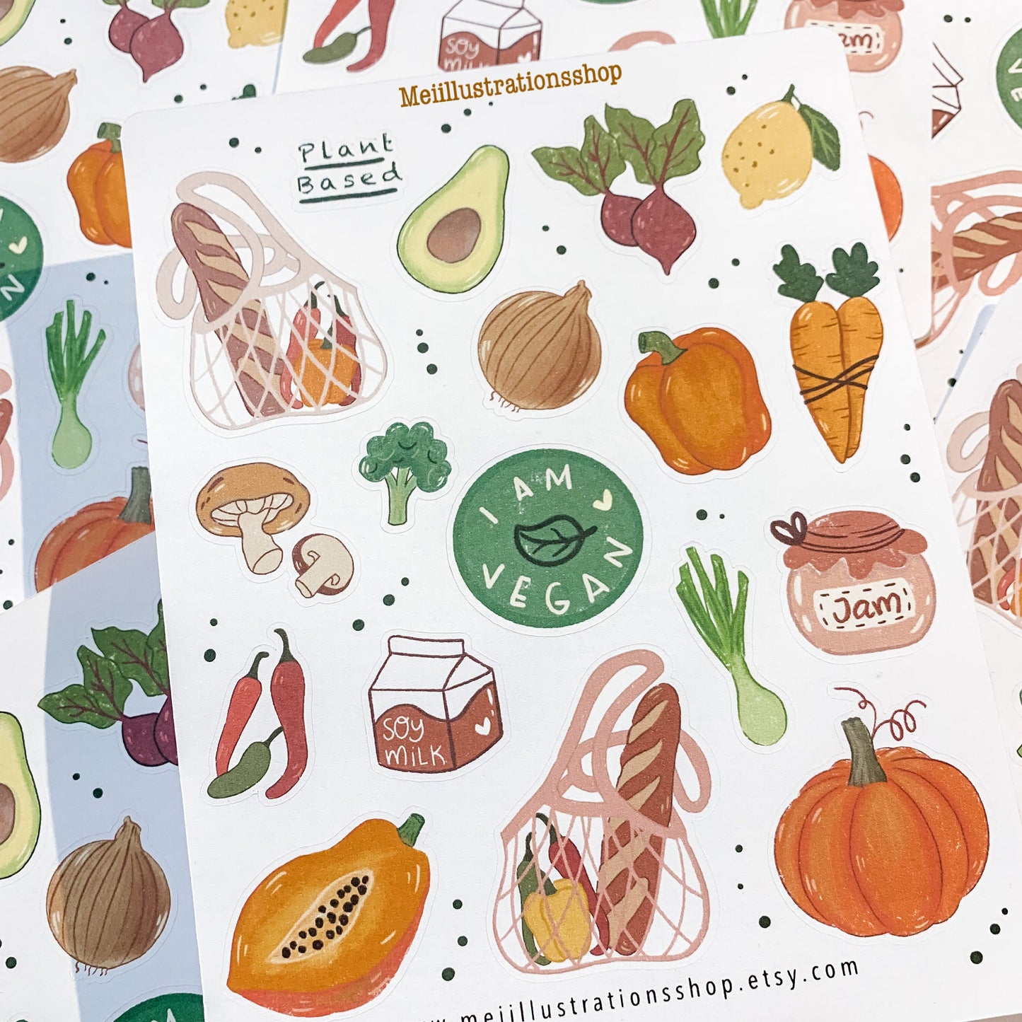 Vegan sticker sheet