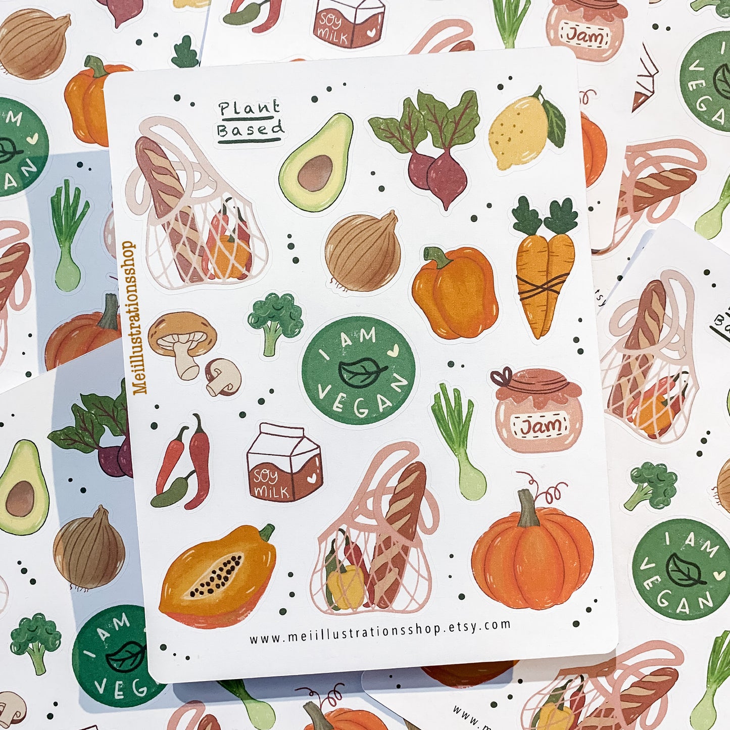 Vegan sticker sheet