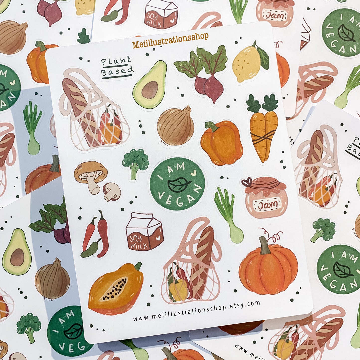 Vegan sticker sheet