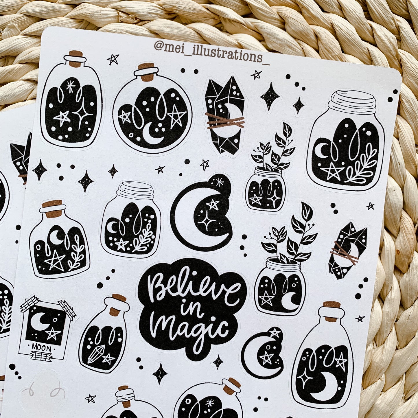 Believe in Magic sticker sheet