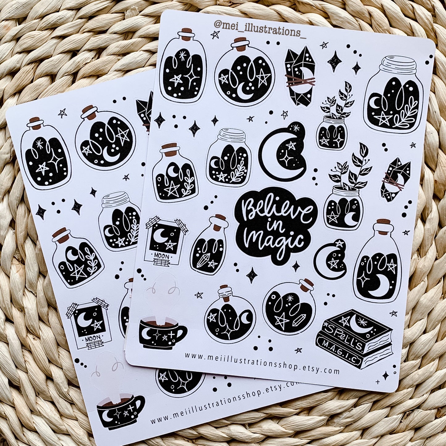 Believe in Magic sticker sheet