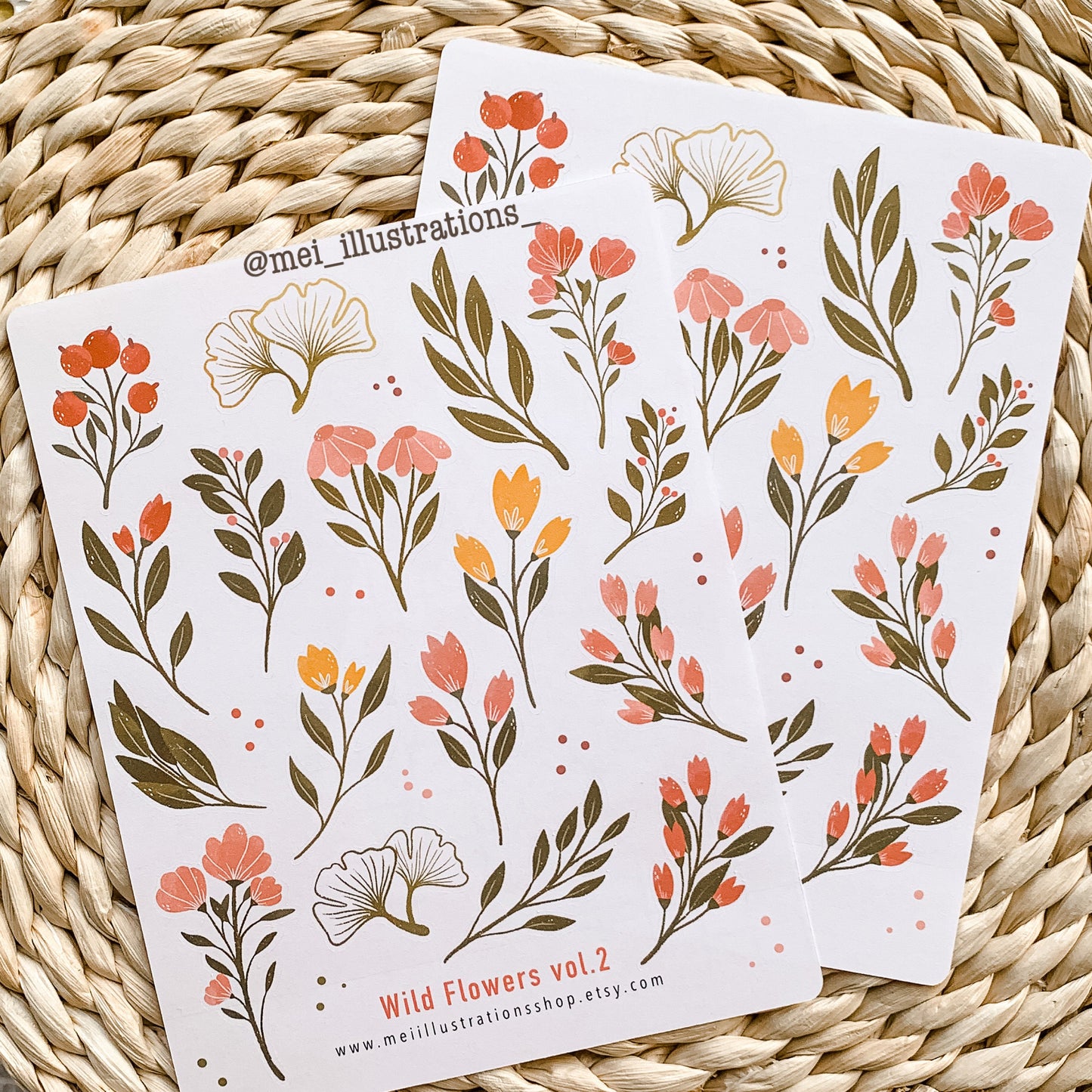 Wild flowers vol.2 sticker sheet