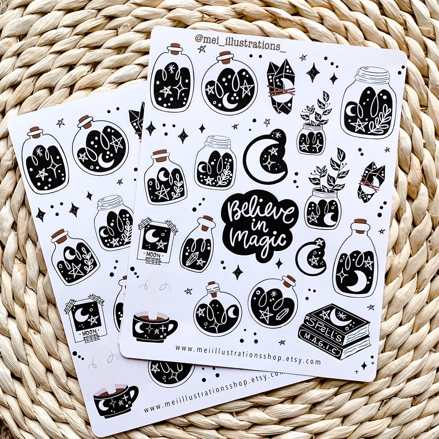 Believe in Magic sticker sheet