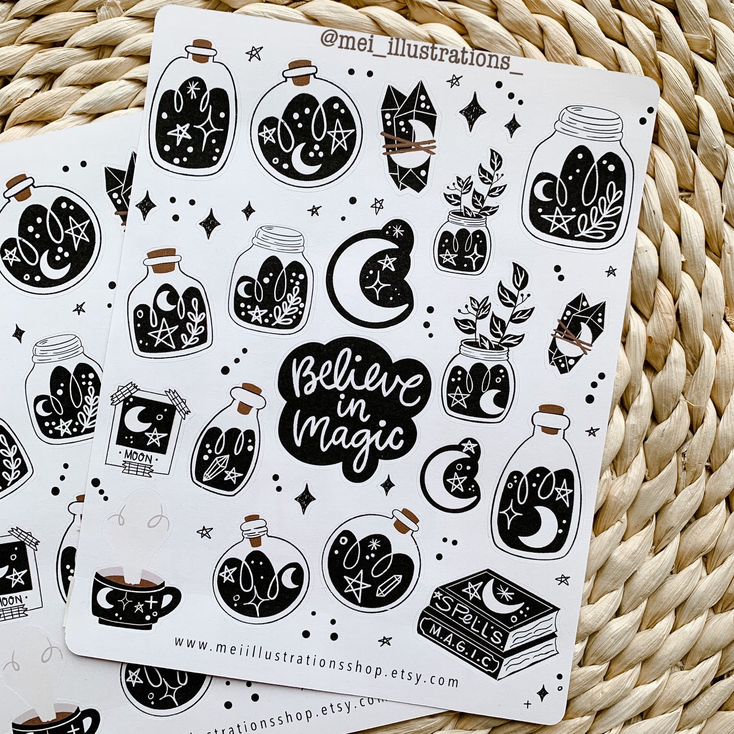 Believe in Magic sticker sheet