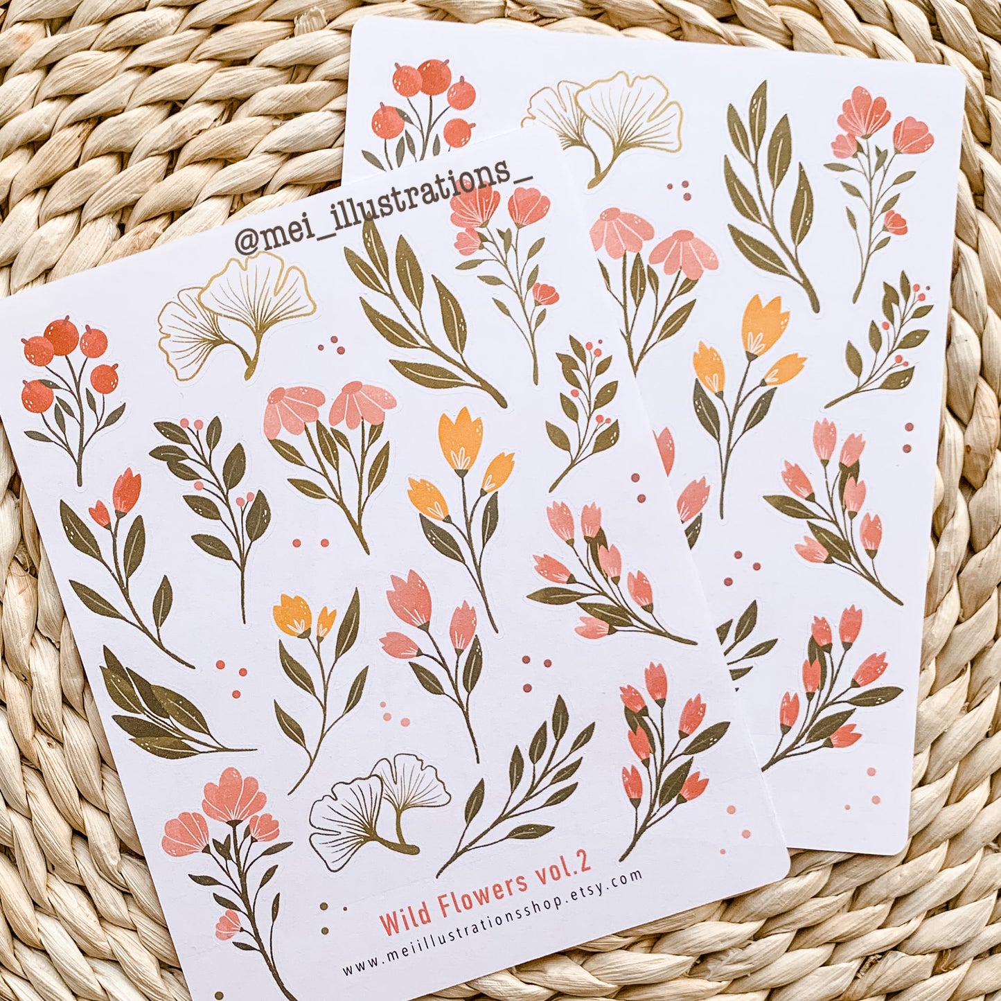 Wild flowers vol.2 sticker sheet