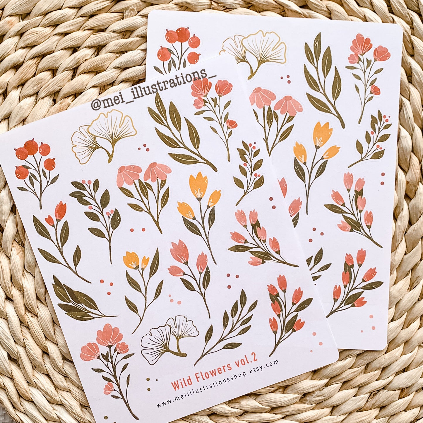 Wild flowers vol.2 sticker sheet