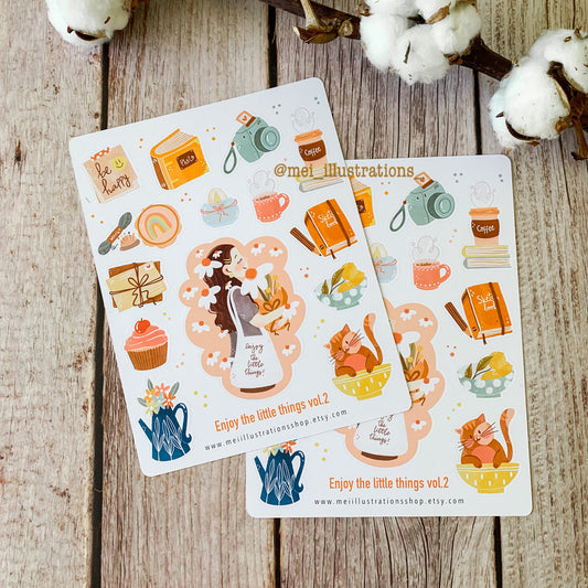 Enjoy little things vol.2 sticker sheet