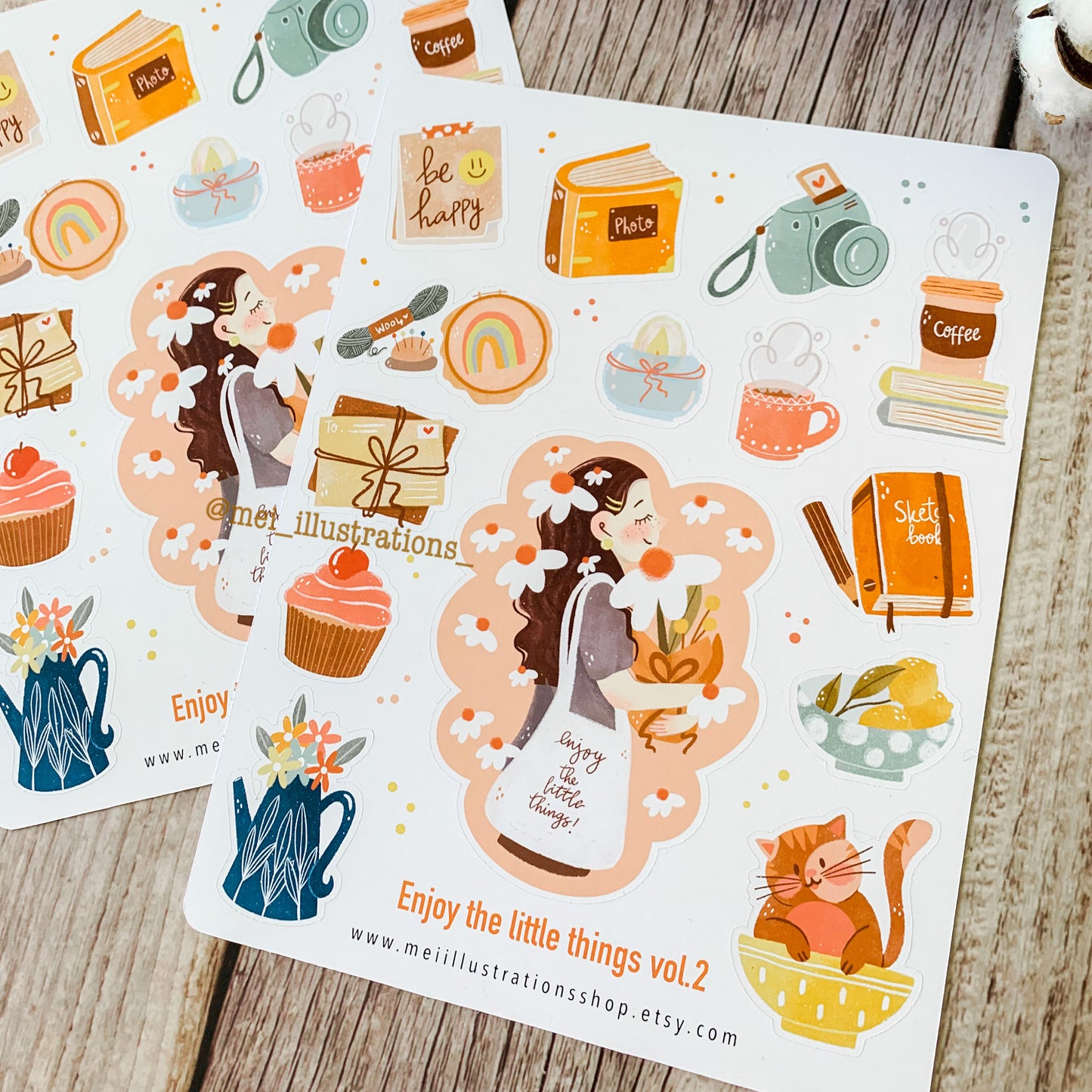 Enjoy little things vol.2 sticker sheet