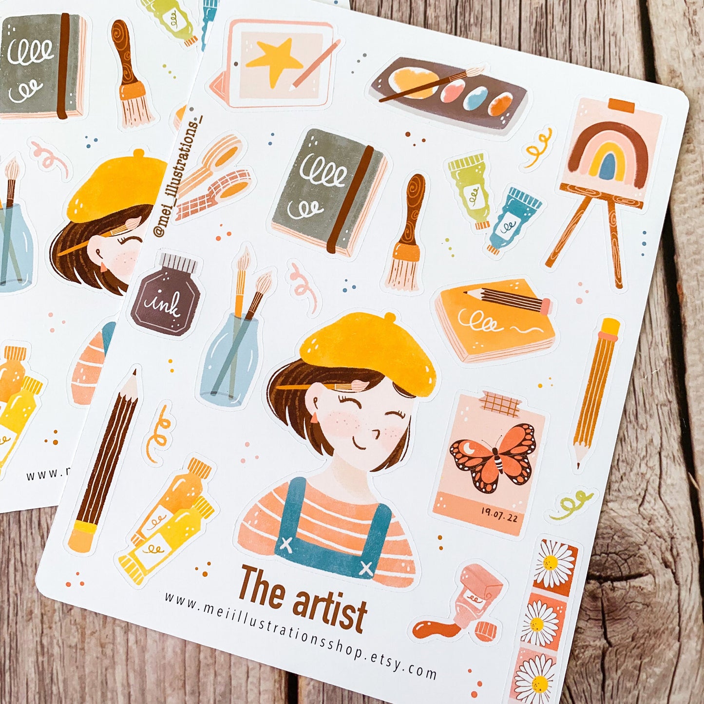 I am artist Sticker sheet