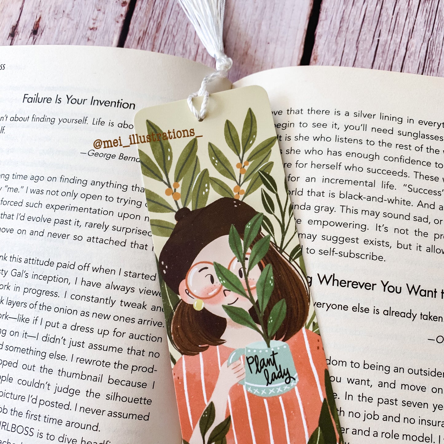 Plant lady bookmark