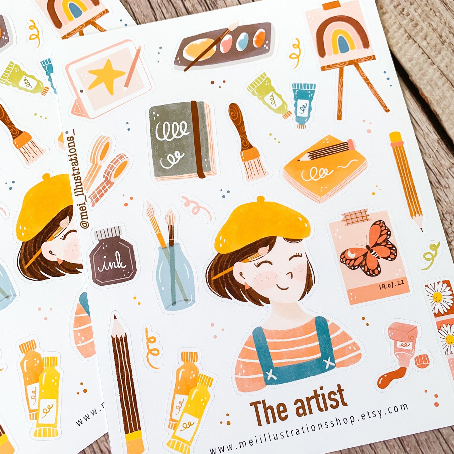 I am artist Sticker sheet