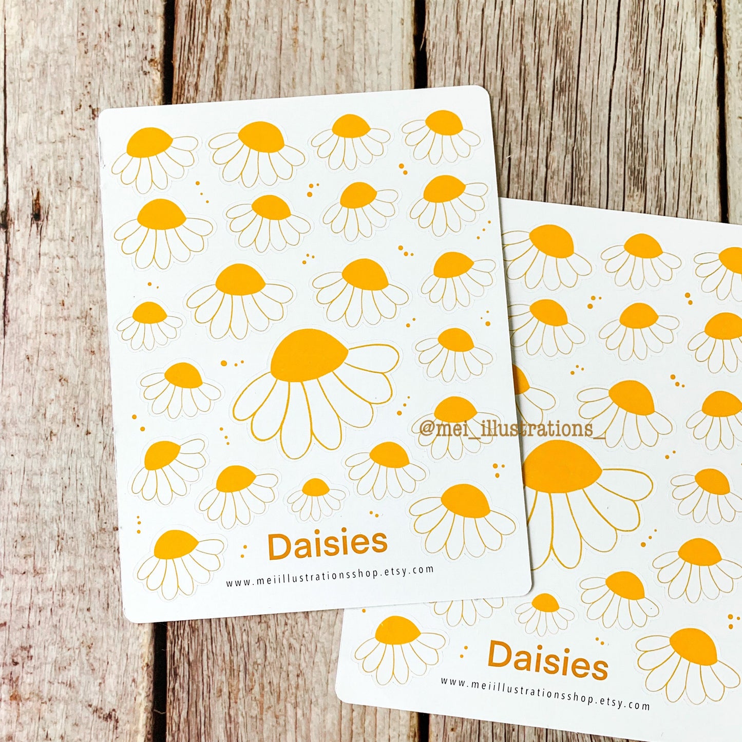 Daisies Sticker sheet