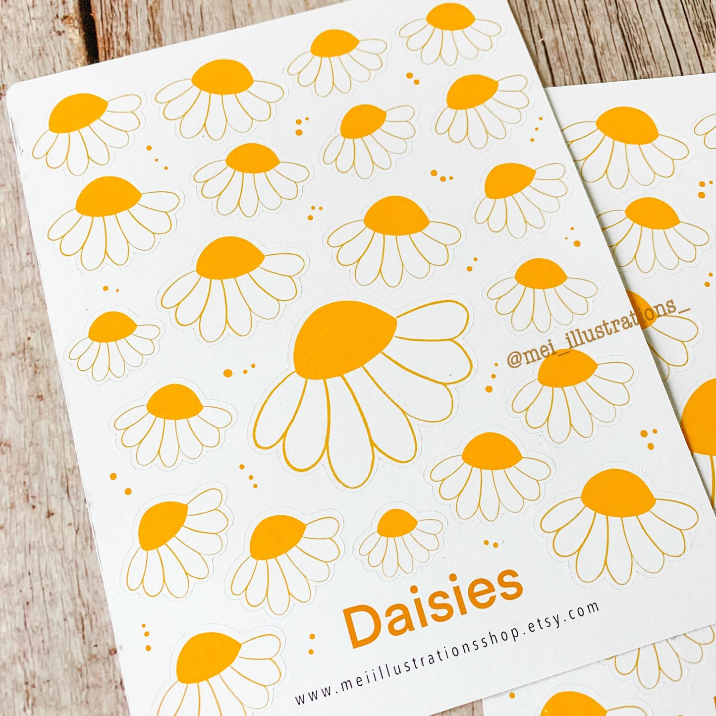 Daisies Sticker sheet