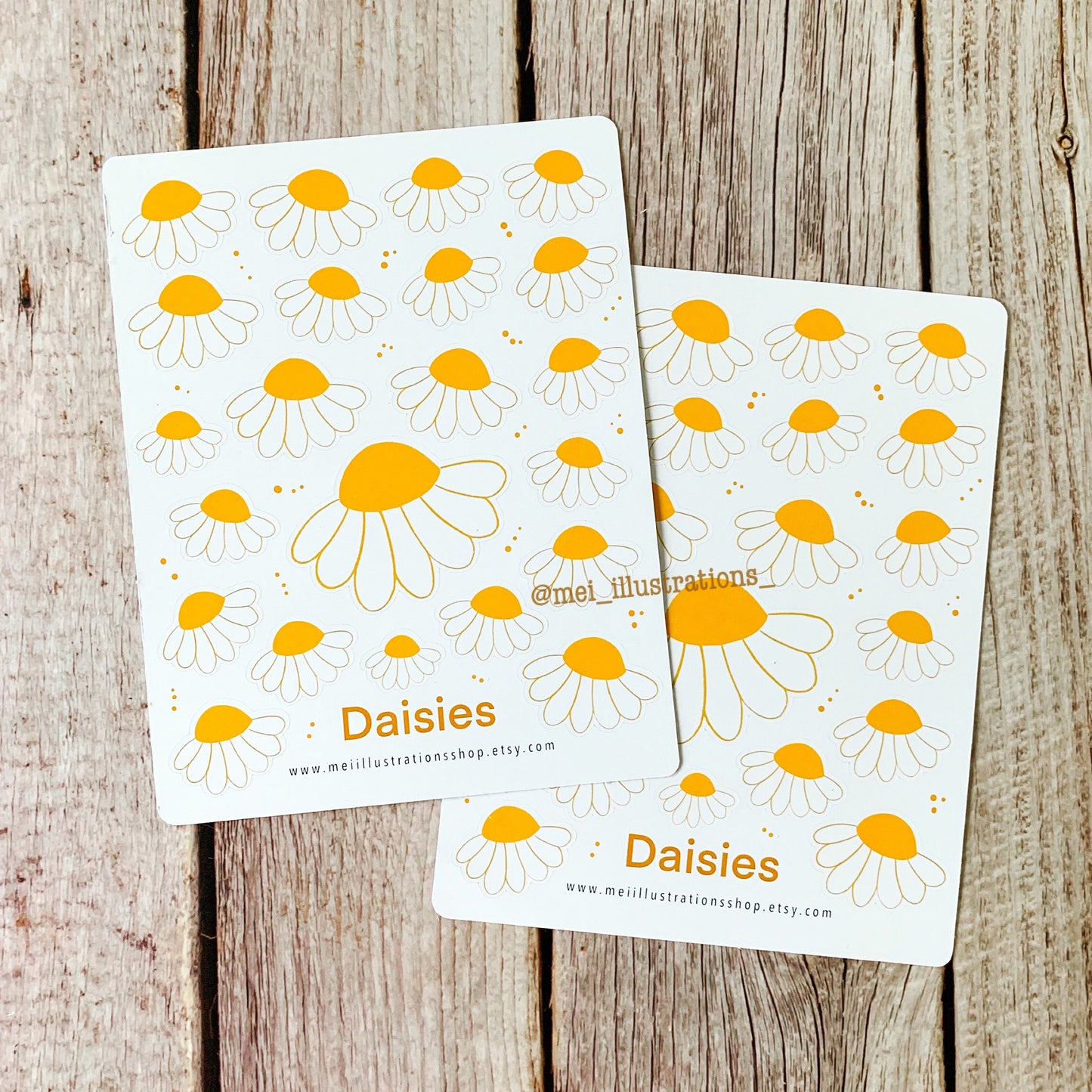 Daisies Sticker sheet