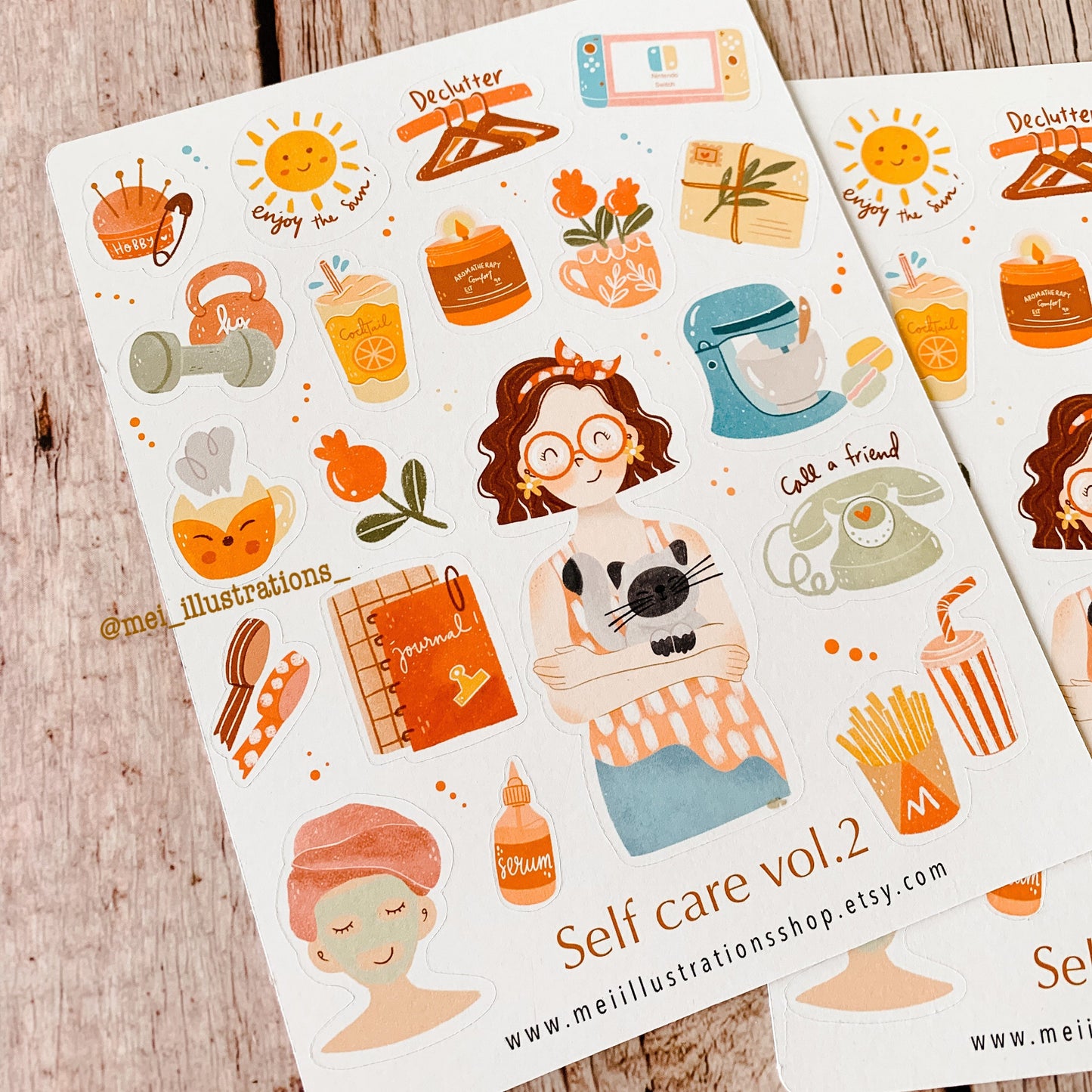 Self care vol.2 sticker sheet