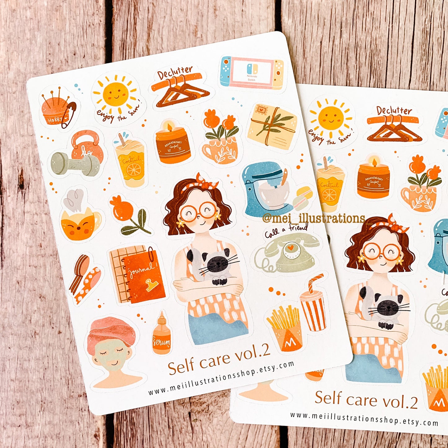 Self care vol.2 sticker sheet