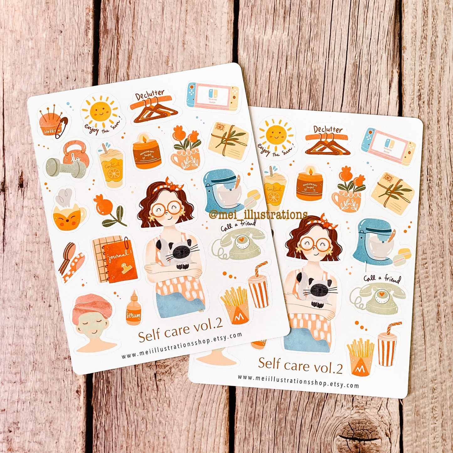 Self care vol.2 sticker sheet