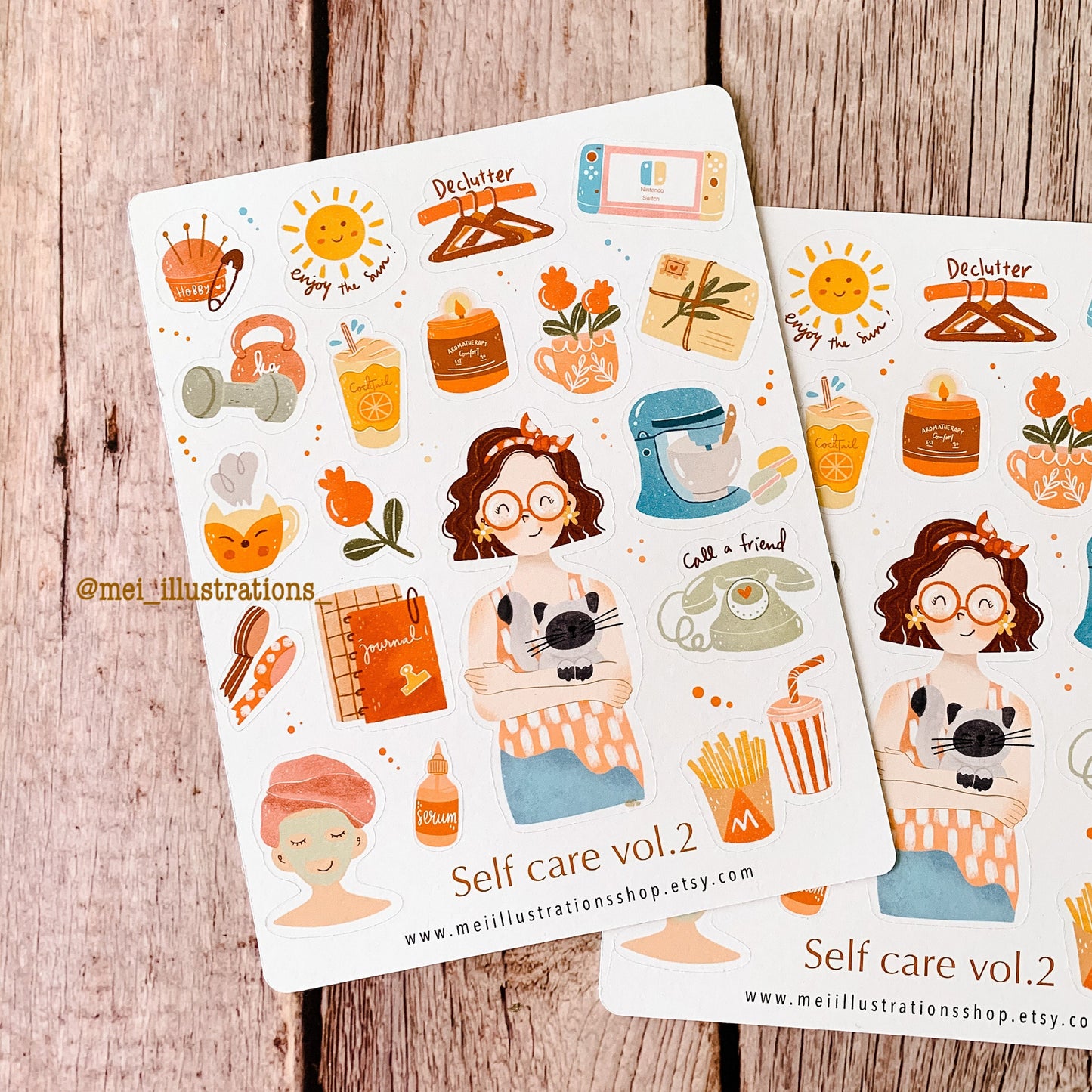 Self care vol.2 sticker sheet