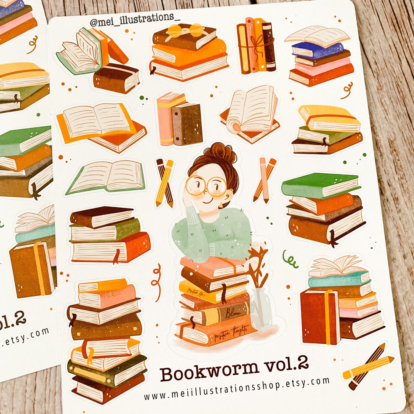 Bookworm vol.2 sticker sheet