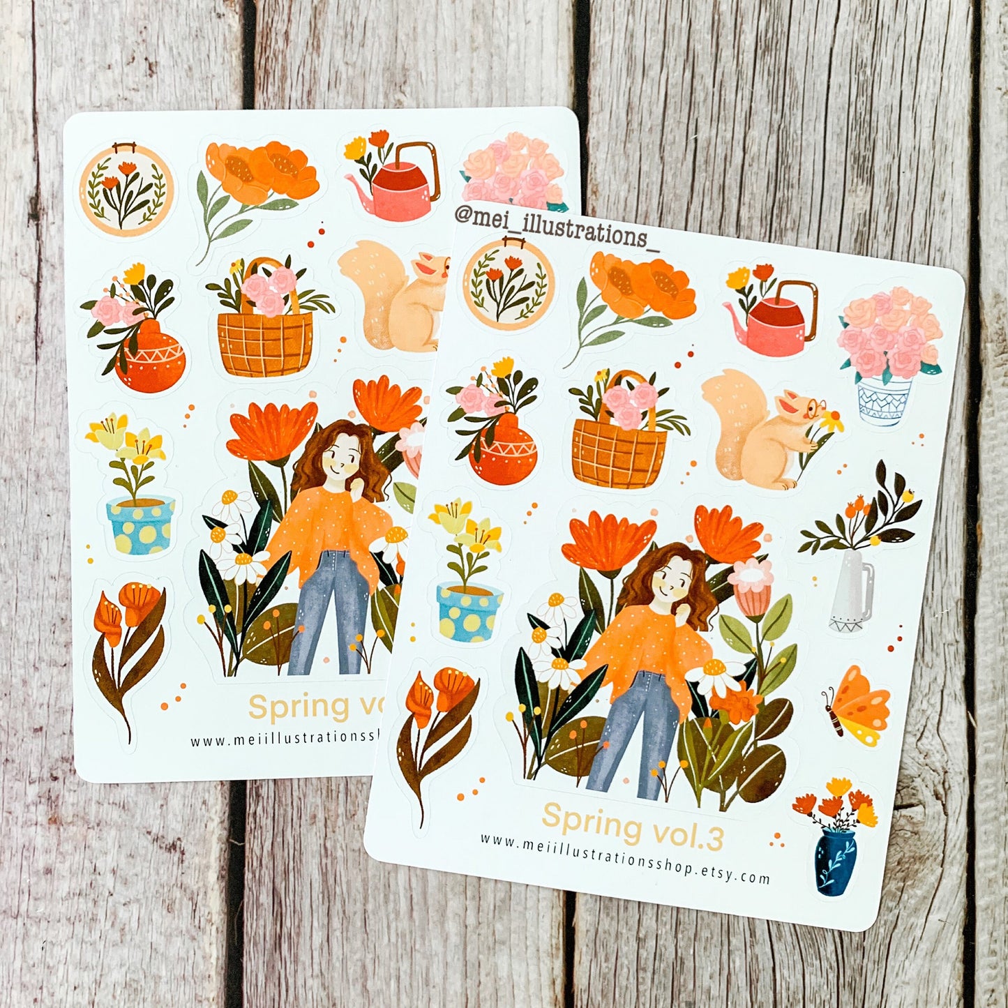 Spring Vol.3 sticker sheet