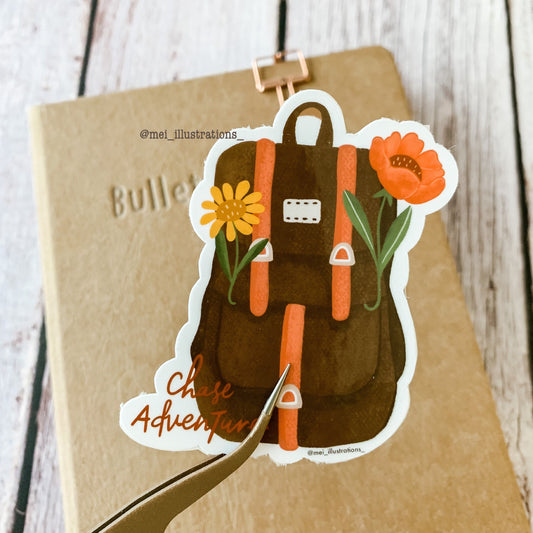 Backpack-Chase adventure sticker