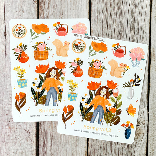 Spring Vol.3 sticker sheet